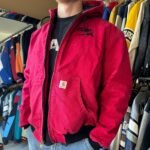 Vintage Carhartt Red Hooded Jacket - XL - Image 2