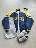 Vintage NFL Michigan Wolverines Mirage Jacket - L