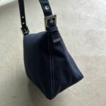 Vintage Fendi Mama Baguette Style Denim Shoulder Bag - Image 8