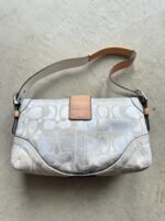 Vintage Y2K Coach White Mini Square Soho Shoulder Bag - Image 4