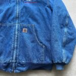 Vintage Carhartt Denim Hooded Jacket - XL - Image 3