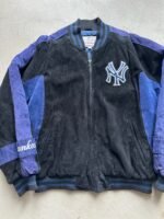 Vintage MLB New York Yankees Suede Jacket - L - Image 3