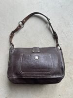 Vintage Y2K Coach Brown Square Soho Style Leather Shoulder Bag - Image 4