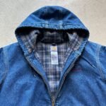 Vintage Carhartt Denim Hooded Jacket - XL - Image 5