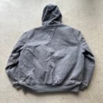 Vintage Carhartt Grey Hooded Jacket - XL - Image 5
