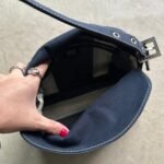 Vintage Fendi Mama Baguette Style Denim Shoulder Bag - Image 10