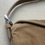 Vintage Fendi Brown Corduroy Mini Mama Baguette - Image 12