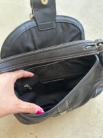 Vintage Y2K Coach Black Mini Soho Leather Shoulder Bag - Image 5