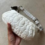 Vintage Y2K Coach Quilted White Hobo Shoulder
Bag - Image 4