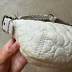 Vintage Y2K Coach Quilted White Hobo Shoulder
Bag - Image 5