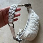 Vintage Y2K Coach Quilted White Hobo Shoulder
Bag - Image 6