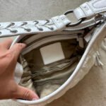 Vintage Y2K Coach Quilted White Hobo Shoulder
Bag - Image 7