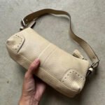 Vintage Y2K Coach Tan Leather Baguette Shoulder
Bag - Image 4