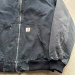 Vintage Carhartt Faded Black Hooded Jacket - XL - Image 5
