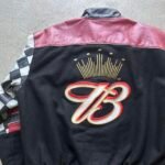 Vintage Budweiser NASCAR Racing Leather Reversible Jacket - XL - Image 2
