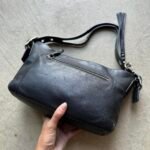 Vintage Y2K Coach Black Leather Shoulder Bag - Image 4