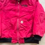 Vintage Carhartt Red Hooded Jacket - XL - Image 3