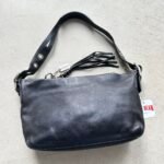 Vintage Y2K Coach Black Leather Shoulder Bag