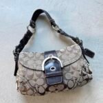 Vintage Y2K Coach White Leather Mini Soho Shoulder Bag - Image 9