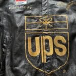 Vintage UPS Leather NASCAR Racing Jacket - Image 4