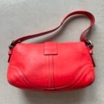 Vintage Y2K Coach Red Mini Leather Square Soho Shoulder Bag - Image 3