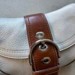 Vintage Y2K Coach White Leather Mini Soho Shoulder Bag - Image 3