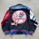 Rare Vintage New York Yankees JH Leather Jacket -L/XL