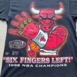 Rare Vintage 1996 MBA Champions Chicago Bulls T-Shirt - L - Image 2