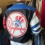 Rare Vintage New York Yankees JH Leather Jacket -L/XL - Image 3