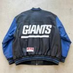 Vintage NFL New York Giants Leather Jacket - XL