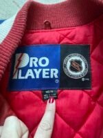 Vintage NHL New York Rangers Leather Jacket - M - Image 4