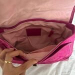 Y2K Coach Pink Monogram Hamptons Bag - Image 2