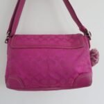Y2K Coach Pink Monogram Hamptons Bag - Image 8