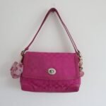 Y2K Coach Pink Monogram Hamptons Bag
