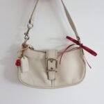 Y2K Coach White Demi Hamptons Buckle Bag - Image 2