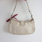 Y2K Coach White Demi Hamptons Buckle Bag - Image 7