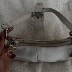 Y2K Coach White Demi Hamptons Buckle Bag - Image 4