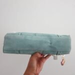 Y2K Coach Mint Blue Suede East West Bag - Image 4