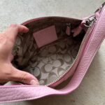 Vintage Y2K Coach Pink Pebbled Leather Shoulder Bag - Image 4