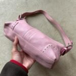 Vintage Y2K Coach Pink Pebbled Leather Shoulder Bag - Image 2