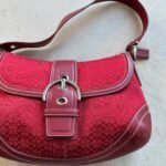 Vintage Y2K Coach Red Soho Shoulder Bag - Image 2