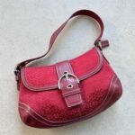 Vintage Y2K Coach Red Soho Shoulder Bag