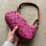 Vintage Y2K Coach Pink Hampton Shoulder Bag - Image 3