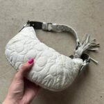 Vintage Y2K Coach Quilted White Hobo Shoulder Bag - Image 5