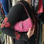 Vintage Y2K Coach Pink Hampton Shoulder Bag - Image 7
