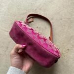 Vintage Y2K Coach Pink Hampton Shoulder Bag - Image 5