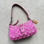 Vintage Y2K Coach Pink Hampton Shoulder Bag
