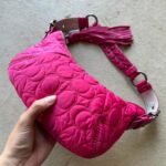 Vintage Y2K Coach Quilted Pink Hobo Shoulder Bag - Image 2