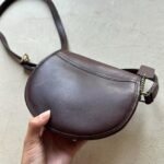 Vintage Coach Brown Leather Watson Crossbody Bag - Image 3