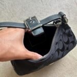 Vintage Y2K Coach Black Mini Hampton Shoulder Bag - Image 5